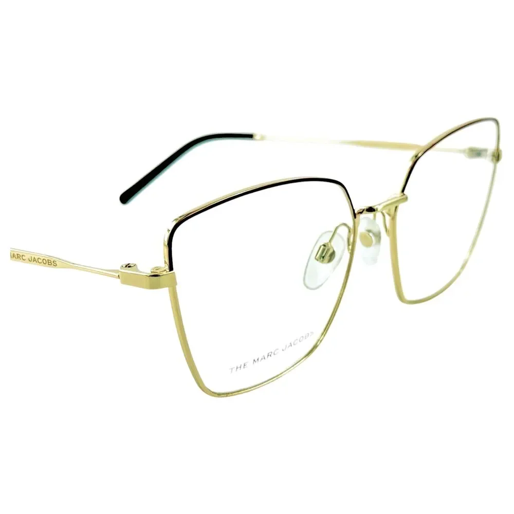 Marc Jacobs Marc 561 Womens Metal Eyeglass Frame NOA Gold Burgundy 56-16